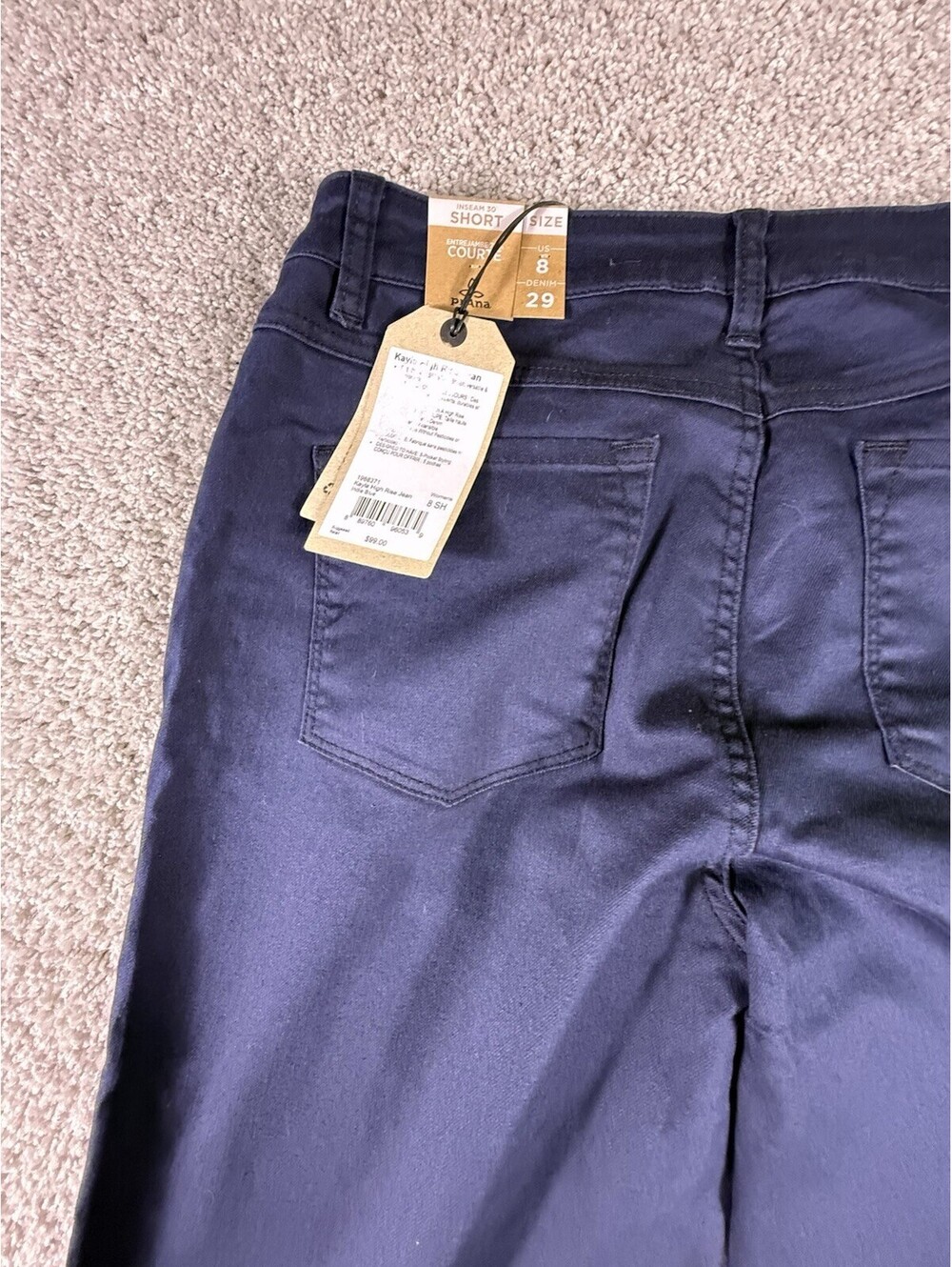 NWT PrAna Kayla High Rise Women’s Jeans Size 8 Short Inseam 30 Blue - Picture 11 of 14